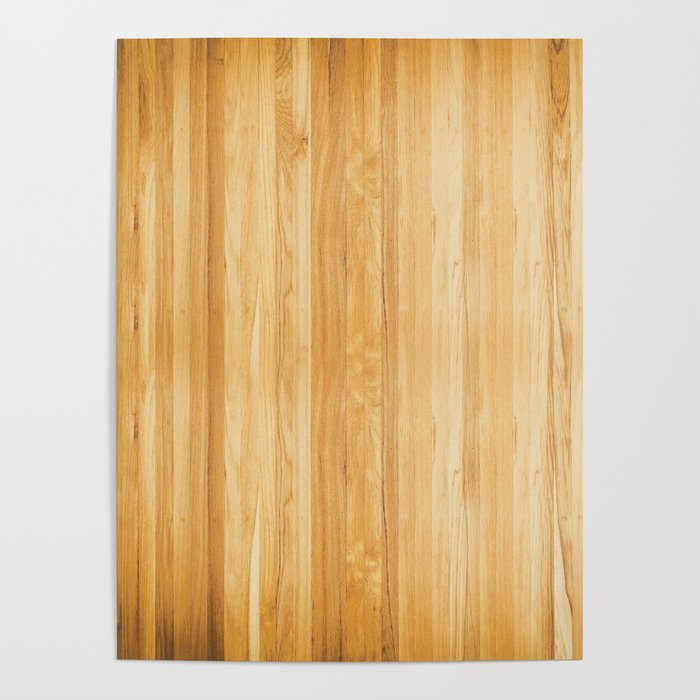 Trompe L'oeil - Light Vertical Wood Poster
