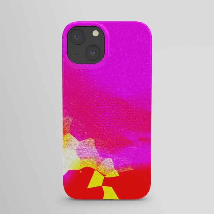 Cloudy looking gradient, mosaic tiles, full of tiles, full of clouds, noisy, oily, wavy, crystals, blur, twirl and dotted colorful background  iPhone Case