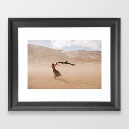 desert dust storm Framed Art Print