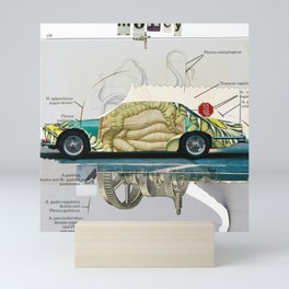 The inside of the car · destroy Mini Art Print