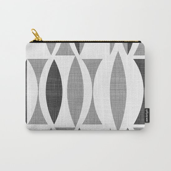 Seventies Black and White Carry-All Pouch