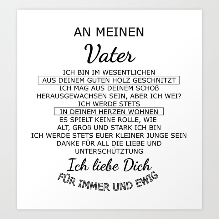 To My Father Gift Father S Day Christmas Switzerland Art