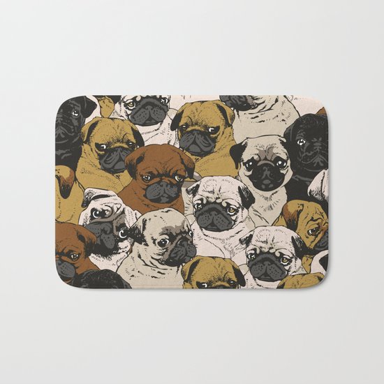 Social Pugz Bath Mat