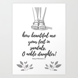 Camp Sandals Art Print