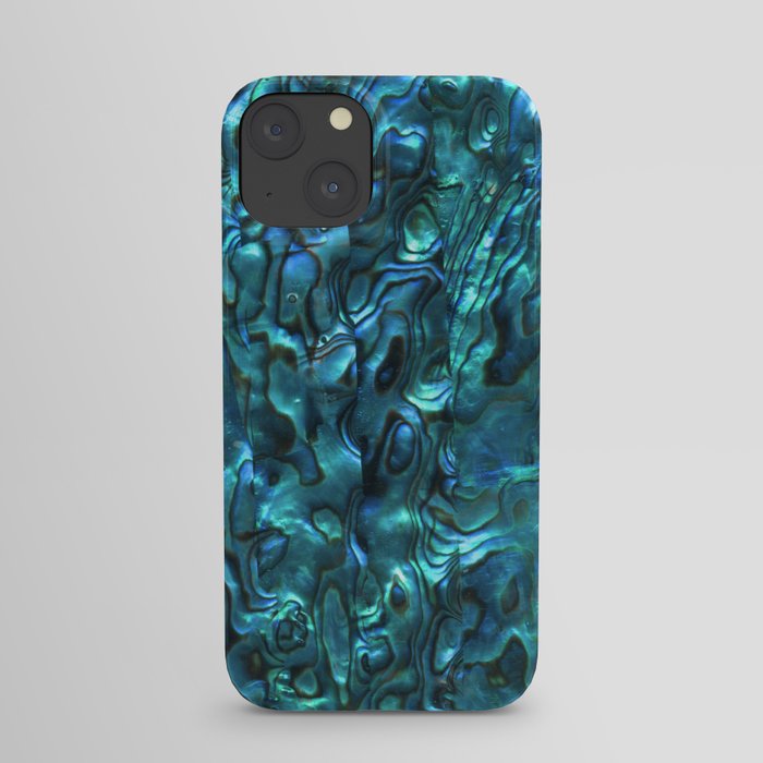 Abalone Shell | Paua Shell | Sea Shells | Patterns in Nature | Cyan Blue Tint | iPhone Case