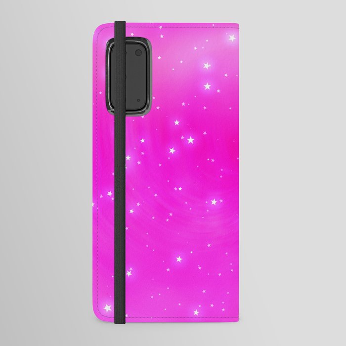 Pink and Stars Android Wallet Case