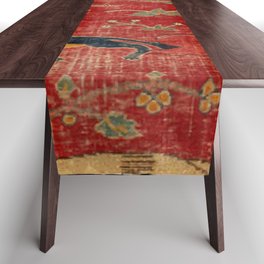 Animal Grotesques Mughal Carpet Fragment Digital Painting Table Runner