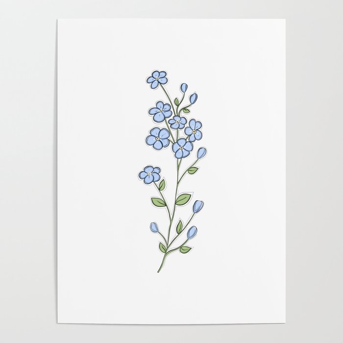 Forget Me Nots Poster