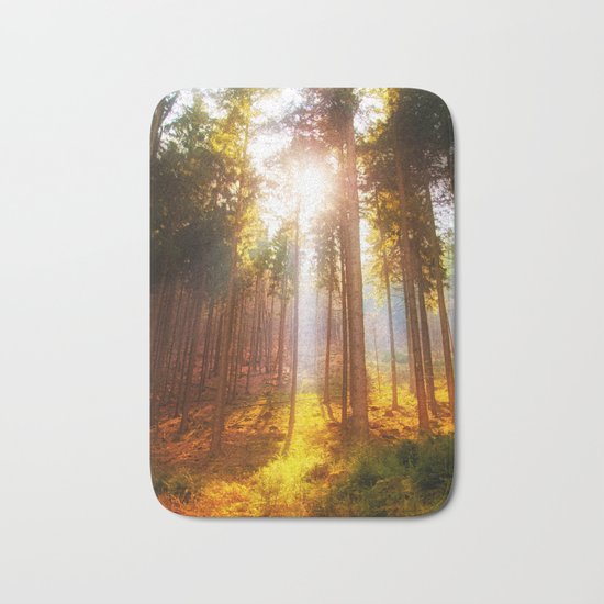 Sunshine forest Bath Mat
