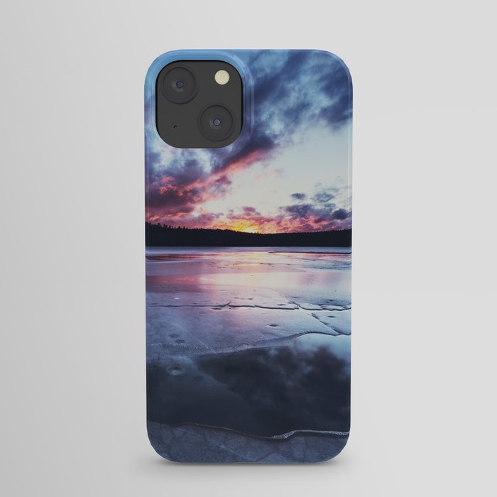 Sunset on Ice iPhone Case
