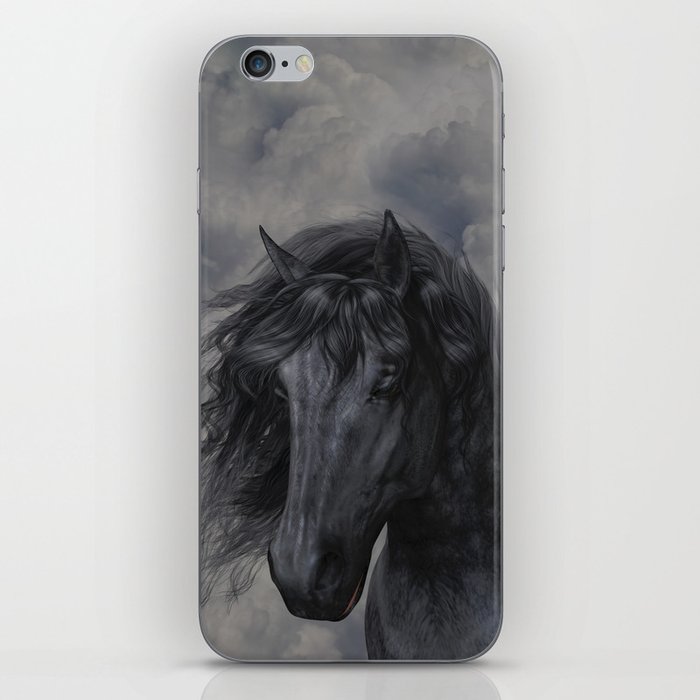 Black Horse iPhone Skin