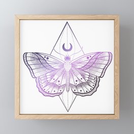 night butterfly Framed Mini Art Print