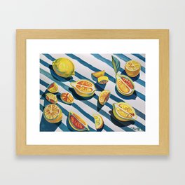 "When life gives you lemons" Framed Art Print