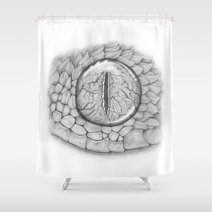 Bush Viper Eye Shower Curtain By Eriningramart Society6