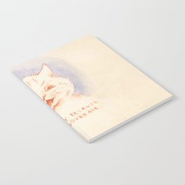 'I Am Happy Because Every One Loves Me' Louis Wain Cat Notebook