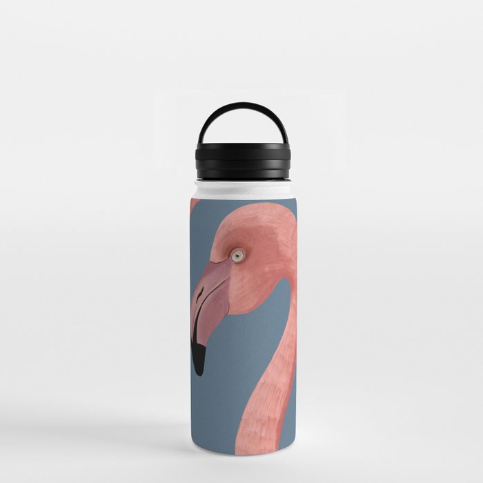 Flamingo long loop neck abstract Water Bottle