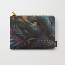Panther Face Art Carry-All Pouch | Animal, Pantherartwork, Panther, Pantherface, Pantherdesign, Animaldesign, Panthers, Painting, Pantherart 