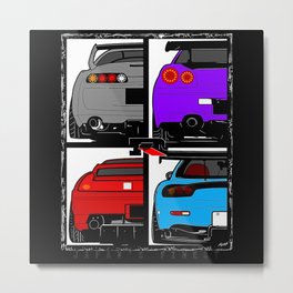 Evo Race Car Metal Print | Slammed, Jdm, Mazuda, Domestic, Wrx, Racing, Because Racecar, Onda, Japanese, Market 