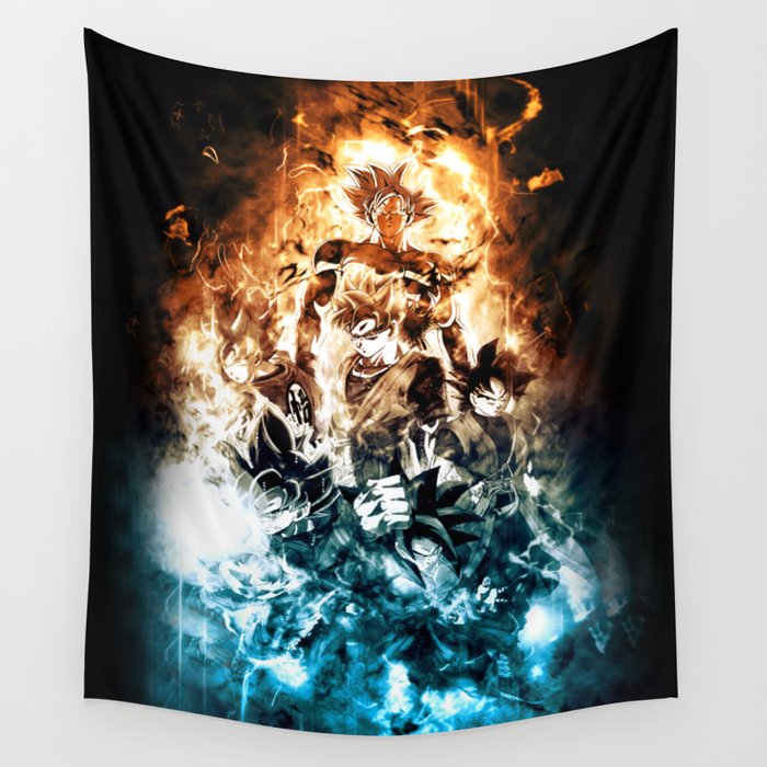goku super saiyan Wall Tapestry