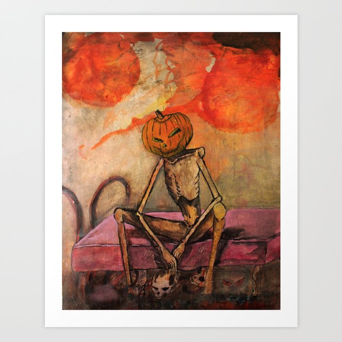 Halloween Head: Monsters Art Print
