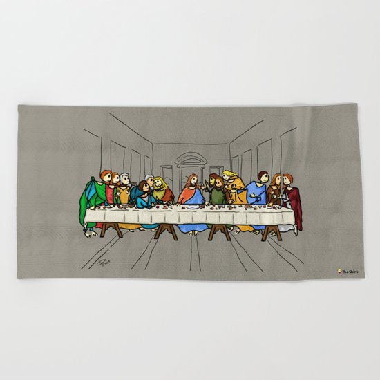 Cenaculum -Last Supper Beach Towel