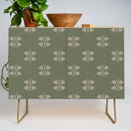 Green minimalist retro pattern  Credenza