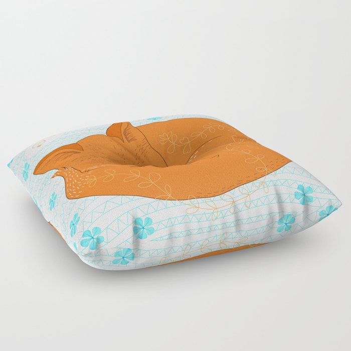 Sweet Foxy Dreams Floor Pillow
