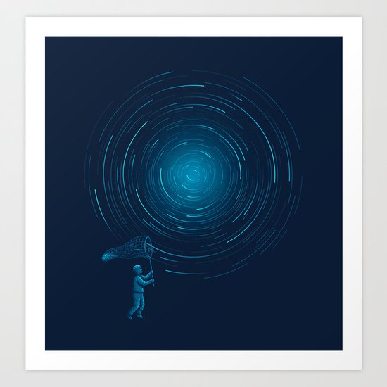 Catch a Star trail Art Print