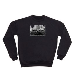 World-Renowned Physicists of 1927 at Solvay Conference Crewneck Sweatshirt | People, Photo, Black and White 