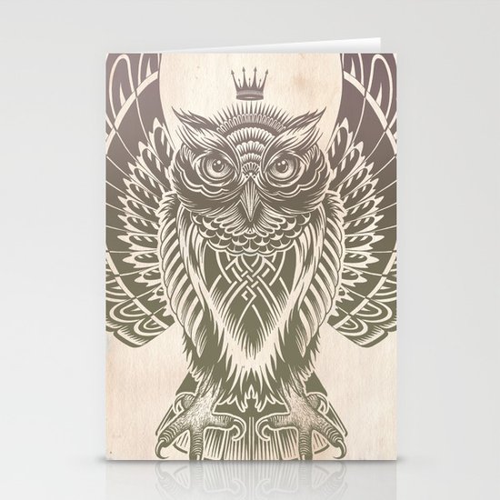 Silent Flight (Owl Wings) Stationery Cards
