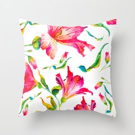 Pattern blossom Throw Pillow