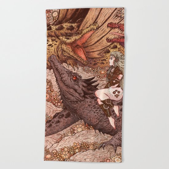 Through The Fire Beach Towel