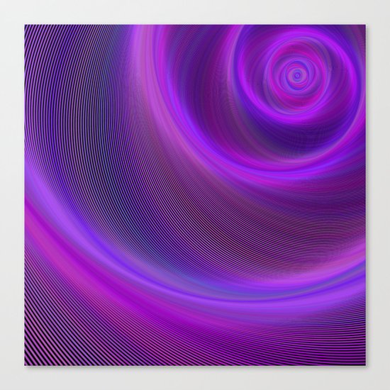 Purple night storm Canvas Print