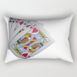 Poker of Kings K K K K - Playing Cards Edit Rectangular Pillow