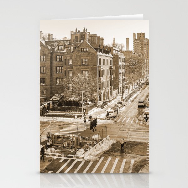 New York City | Sepia Street Photography Stationery Cards