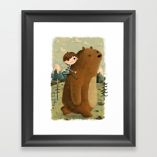 Making Friends Framed Art Print