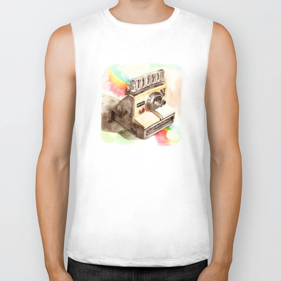 Vintage gadget series: Polaroid SX-70 OneStep camera Biker Tank