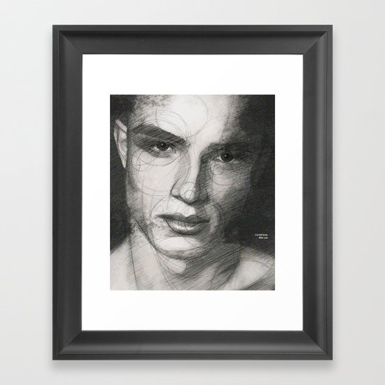 circlefaces Framed Art Print