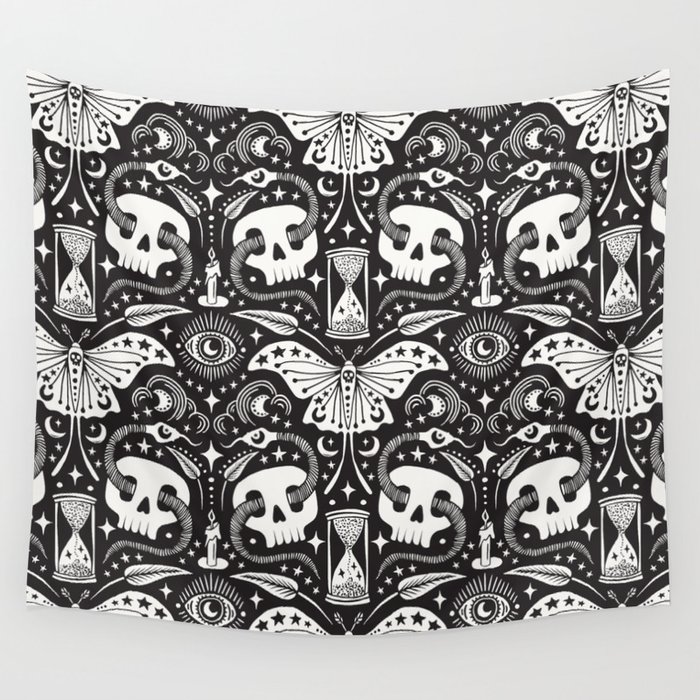 Whismigoth Black Wall Tapestry