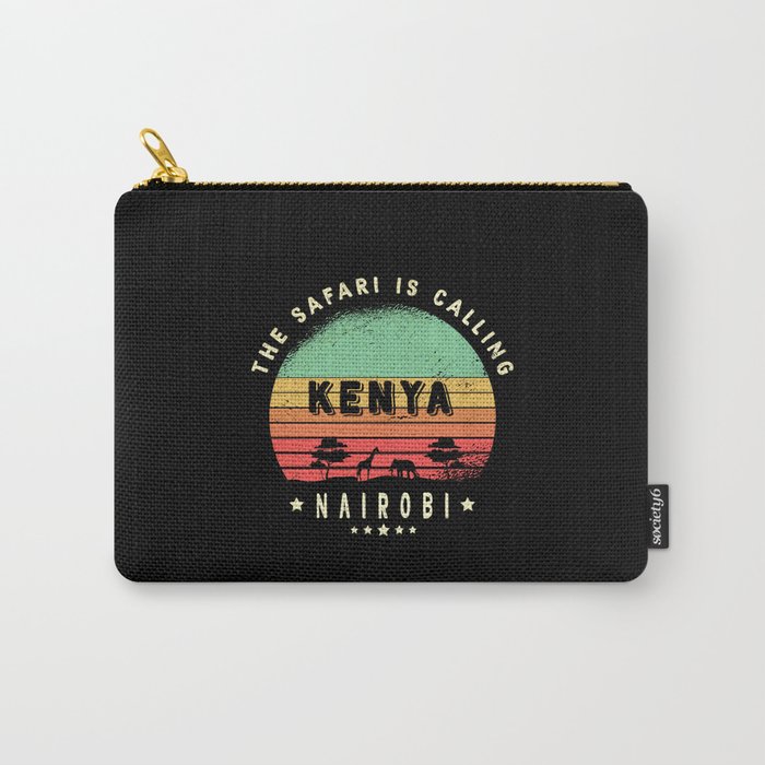 Nairobi Kenya Safari Design Carry-All Pouch