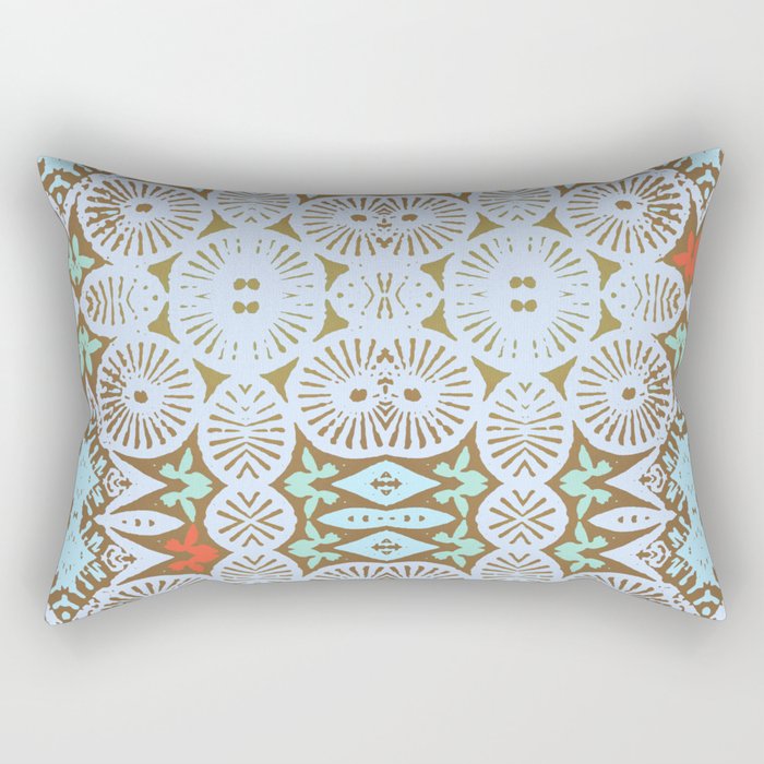 artisanal: tribal two Rectangular Pillow