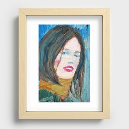 WINTER LADY Recessed Framed Print