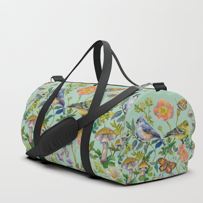 Flower Birds Garden Duffle Bag