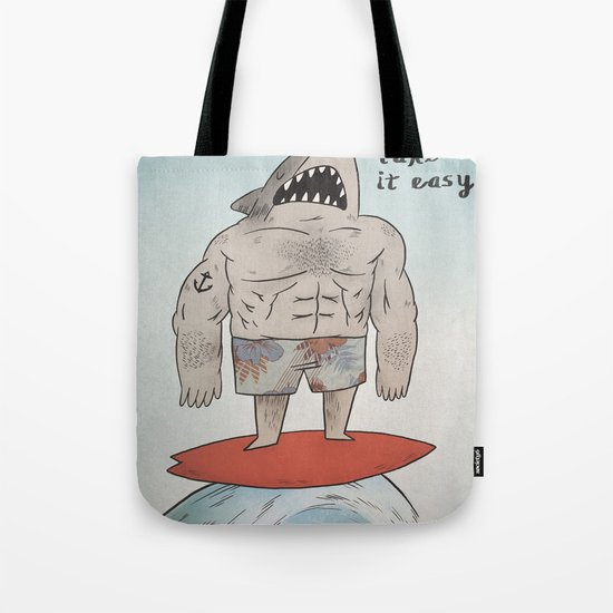 Surf Shark Tote Bag