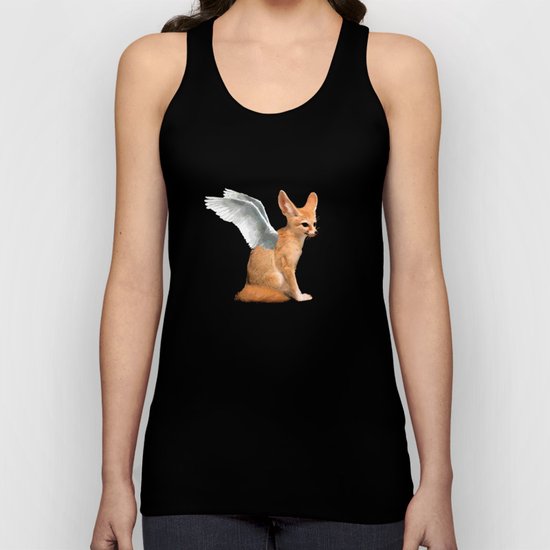 Winged Fennec Fox Unisex Tank Top