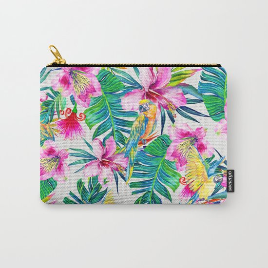 Parrot Beach Carry-All Pouch