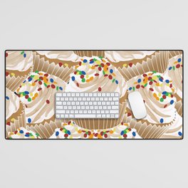 Cupcakes with sprinkles for everyone! Desk Mat