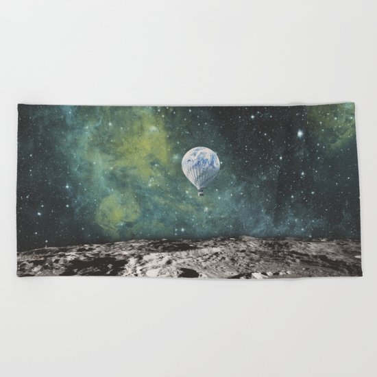 FLOATING THROUGH SPACE Beach Towel