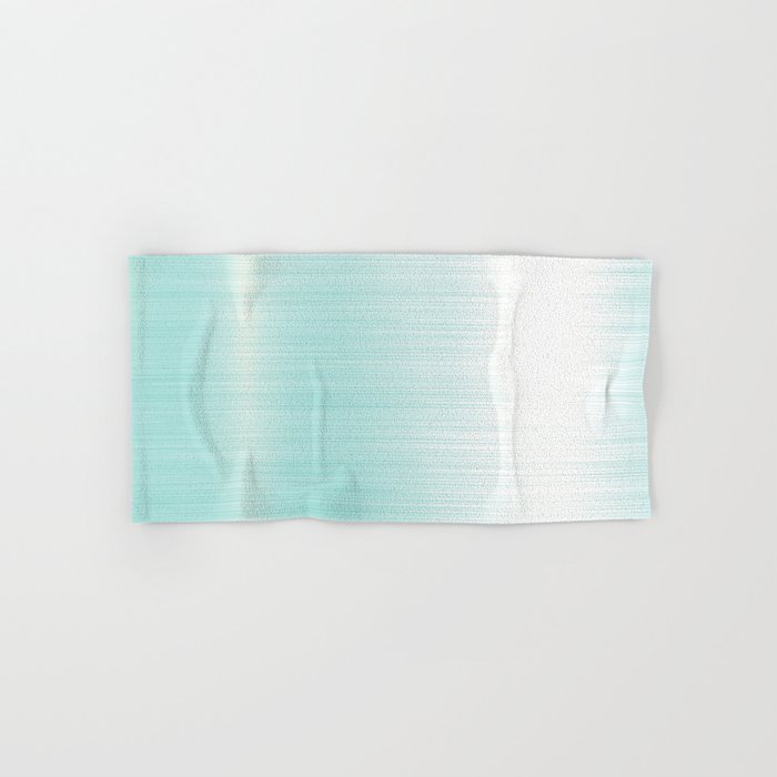 Teal Brushed Metal Stainless Steel Hand & Bath Towel