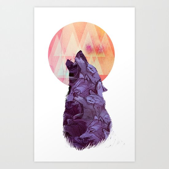 Howl Art Print